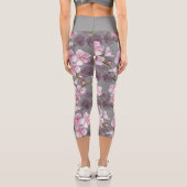 美しいアジ日本のア桜フローラ カプリレギンス (裏面)