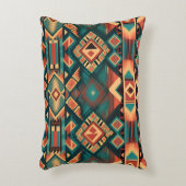 美しいアステカデザインアクセント枕 アクセントクッション (正面(垂直))