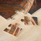 美しいアステカ女性 ジグソーパズル (側面)