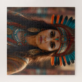 美しいアステカ女性 ジグソーパズル (横)