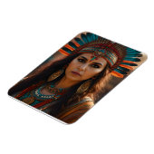 美しいアステカ女性 マグネット (左側)