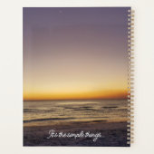 美しいアットビーチサンセット プランナー手帳 (裏面)