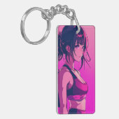 美しいアニケガールキーチェーン キーホルダー (正面左)