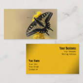 美しいアニスアゲハチョウ蝶in the Sun 名刺 (正面/裏面)