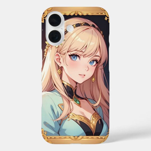 美しいアニメの少女 ソフトなアニメの肖像 Case-Mate iPhoneケース (裏面)
