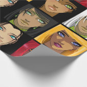 美しいアニメガール ラッピングペーパー (角)