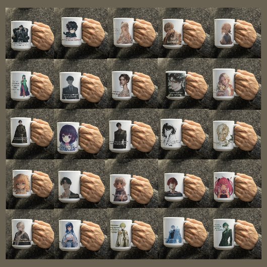 美しいアニメフラワーガール コーヒーマグカップ