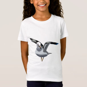 美しいアニメーションのカモメのイラストレーション Tシャツ