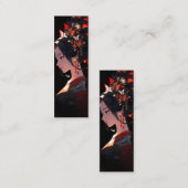 美しいアニメ芸者 スキニー名刺 (正面/裏面)