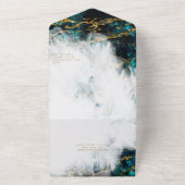 美しいアパタイトクリスタルジオード オールインワン招待状 (外側)