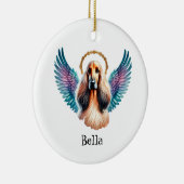 美しいアフガン犬の記念碑 セラミックオーナメント (右)