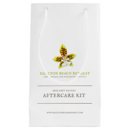 美しいアフターケア抱き枕グリーンオーキッドの水色 スモールペーパーバッグ