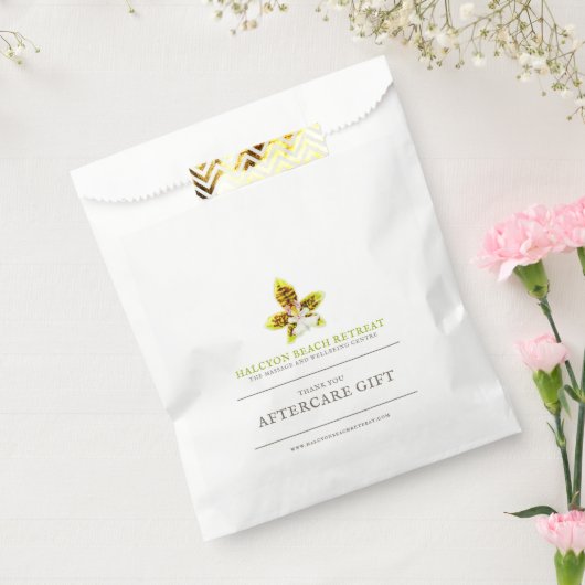 美しいアフターケア抱き枕グリーンオーキッドの水色 フェイバーバッグ (封をした状態)