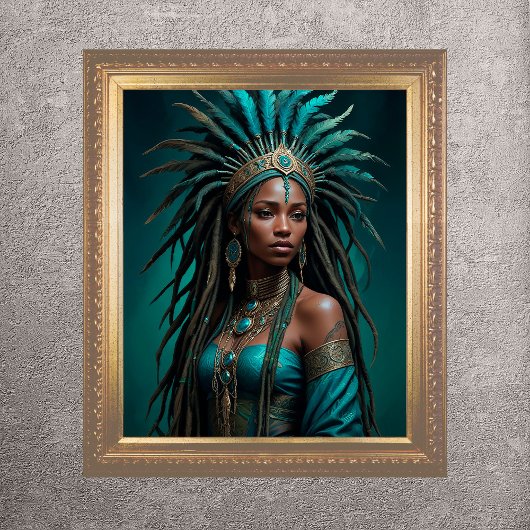 美しいアフリカのクイーンポスター ポスター