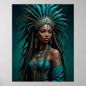 美しいアフリカのクイーンポスター ポスター (正面)
