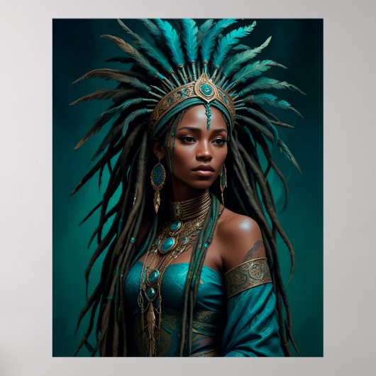 美しいアフリカのクイーンポスター ポスター (正面)