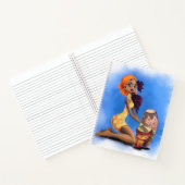 美しいアフリカのドラマーの女の子のノート ノートブック (内部)