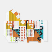 美しいアフリカのプリントのお願い箱 フェイバーボックス (折り畳みなし)