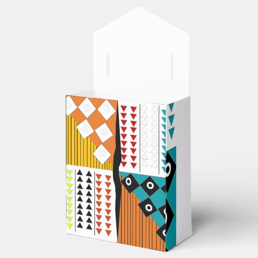 美しいアフリカのプリントのお願い箱 フェイバーボックス (オープン)