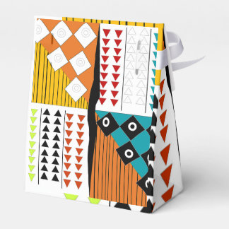 美しいアフリカのプリントのお願い箱 フェイバーボックス