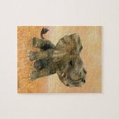 美しいアフリカのベビー象 ジグソーパズル (横)