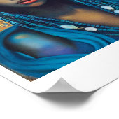 美しいアフリカのポートレート ポスター (角)