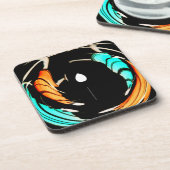 美しいアフリカのモチーフプリント コースター (左側)