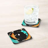 美しいアフリカのモチーフプリント コースター (右側)