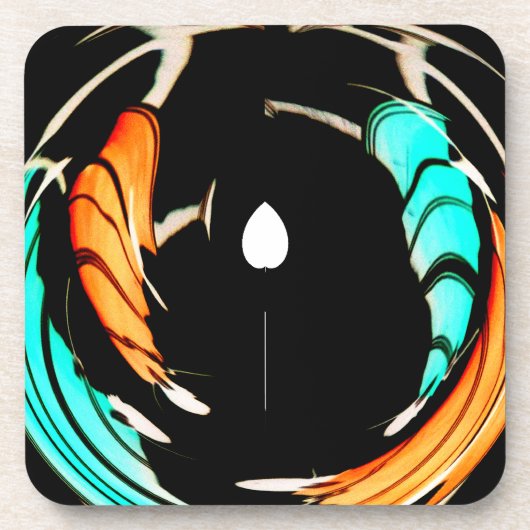 美しいアフリカのモチーフプリント コースター (正面)