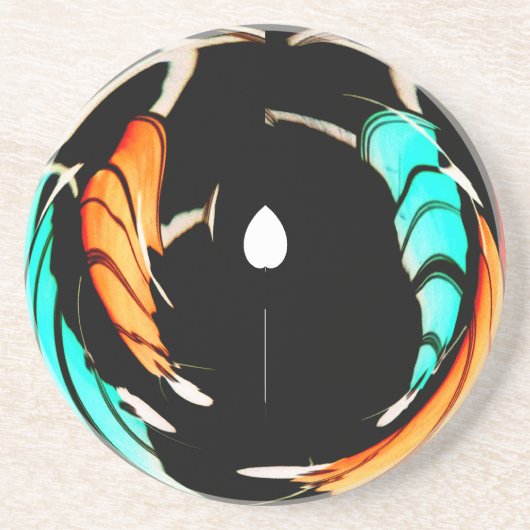 美しいアフリカのモチーフプリント コースター (正面)