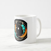 美しいアフリカのモチーフプリント コーヒーマグカップ (正面右)