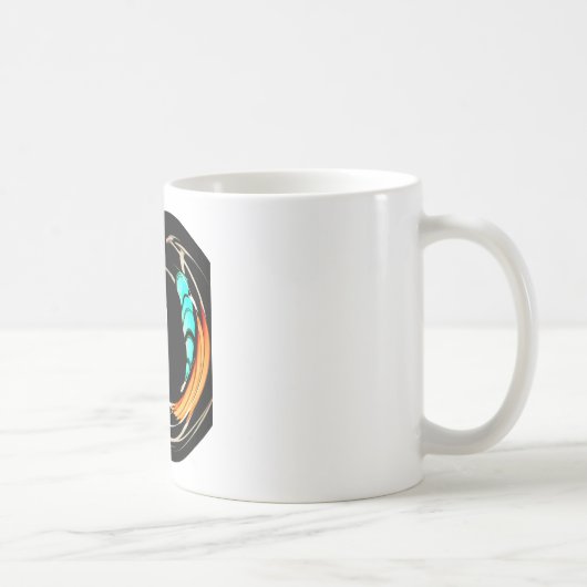 美しいアフリカのモチーフプリント コーヒーマグカップ (右)