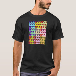 美しいアフリカの地図パッ市松模様にパアート民族 Tシャツ