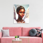 美しいアフリカの天使 キャンバスプリント (インサイチュ (リビング))
