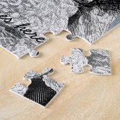 美しいアフリカの女の子 ジグソーパズル (側面)