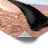 美しいアフリカの女性のポスモダンポ絵画スター ポスター (角)