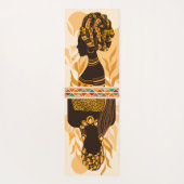 美しいアフリカの女性アート ヨガマット (裏面)