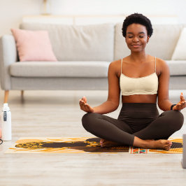 美しいアフリカの女性アート ヨガマット