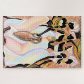 美しいアフリカの女性モダン-スタイル-絵画ズ ジグソーパズル (横)