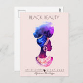 美しいアフリカの女王 ポストカード (正面/裏面)