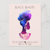 美しいアフリカの女王 ポストカード (正面)