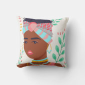 美しいアフリカの少女 クッション (正面)