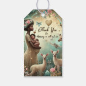 美しいアフリカの赤ちゃんシャワーギフトラベル ギフトタグ (裏面)