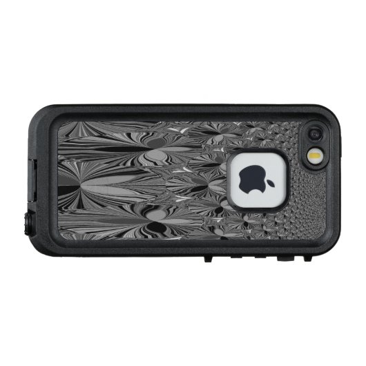 美しいアフリカの部族をテーマにしたパターンデザイン LifeProof iPhoneケース (裏面横)