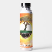 美しいアフリカアカシアツリー ウォーターボトル (左面)