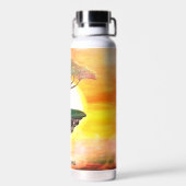 美しいアフリカアカシアツリー ウォーターボトル (背面)