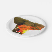 美しいアフリカゾウがセレンゲティに ペーパープレート (アングル)