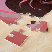 美しいアフリカマルーンモチーフプリントデザイン ジグソーパズル (側面)