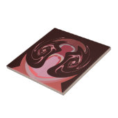 美しいアフリカマルーンモチーフプリントデザイン タイル (側面)