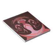 美しいアフリカマルーンモチーフプリントデザイン ノートパッド (アングル)